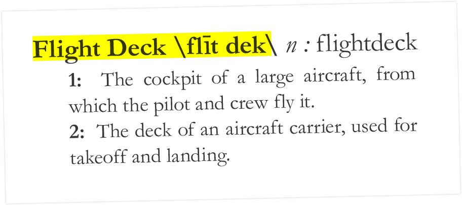 Flight Deck Definition